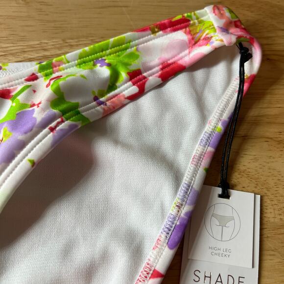 Shade & Shore Women's Floral Print Side Ring Bikini Bottom - Size XL - NWT - Picture 5 of 7